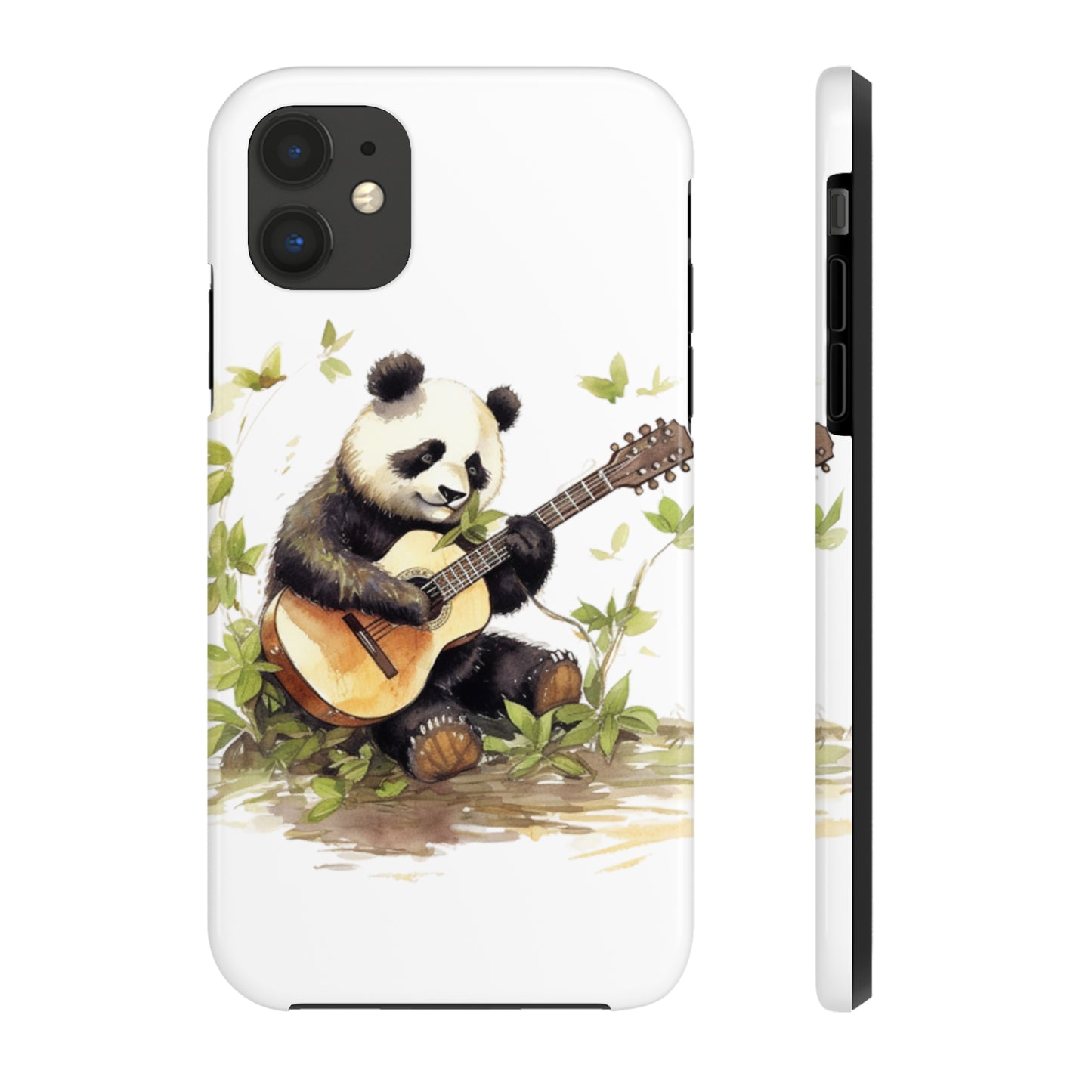 Panda Serenade: Tough Phone Cases with a Romantic Panda Print