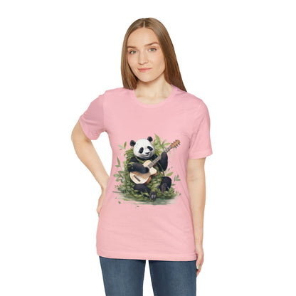 Panda Serenade: A Unisex Jersey Short Sleeve Tee