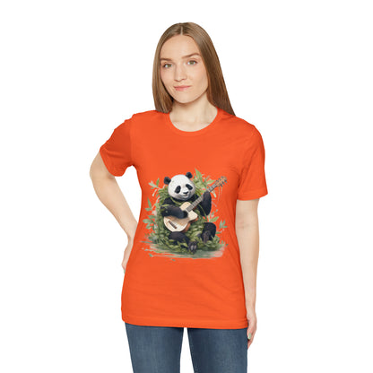 Panda Serenade: A Unisex Jersey Short Sleeve Tee