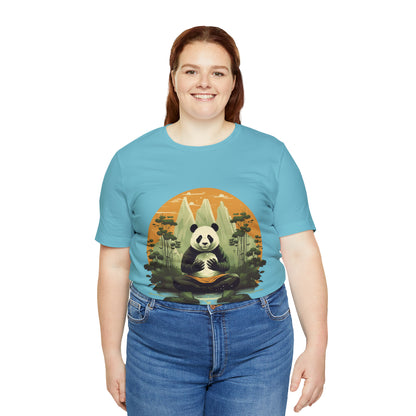 Panda Poses: The Unisex Jersey Short Sleeve Tee