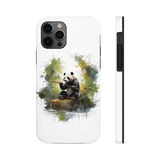 Tough Phone Cases with a Bamboo Forest Masterpiece Print
