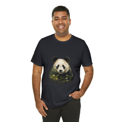 Panda Print Tee with Artistic Touch