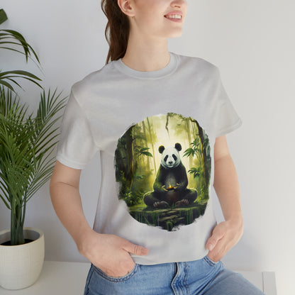 Panda Print Yoga Tee