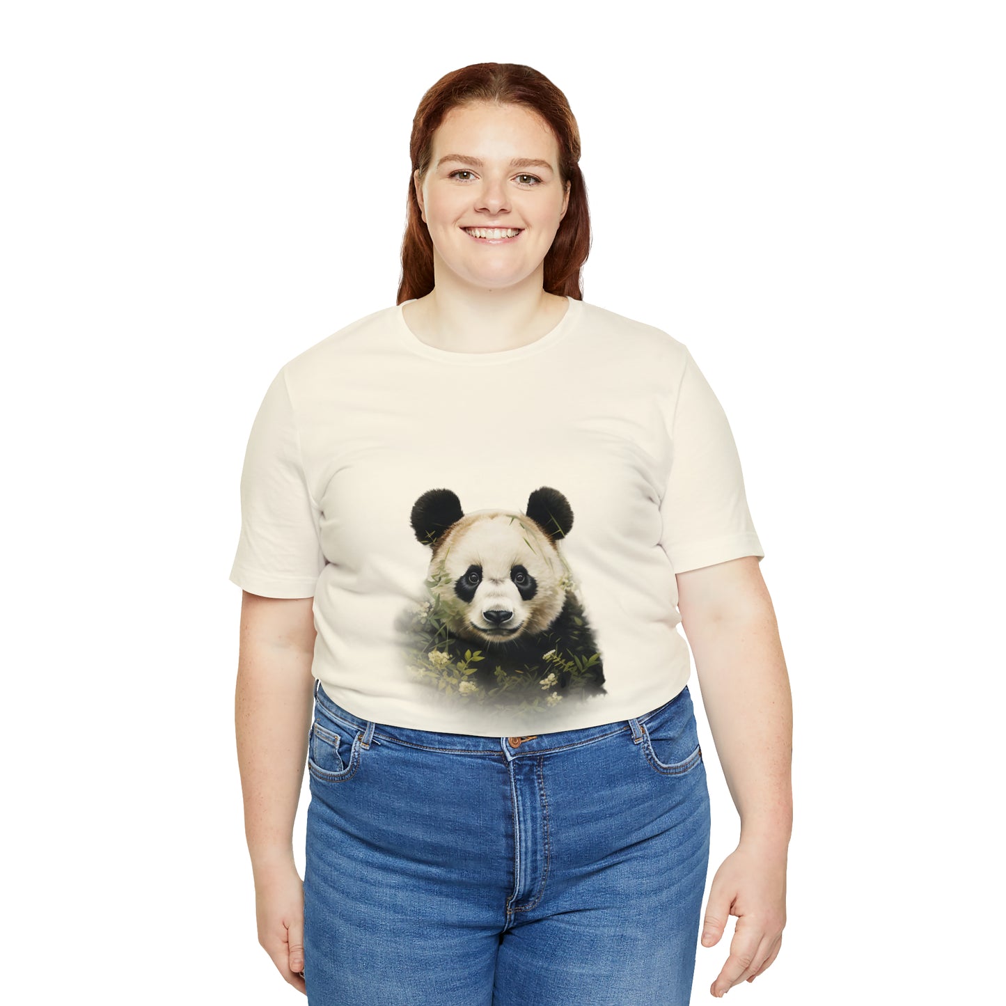 Panda Print Tee with Artistic Touch