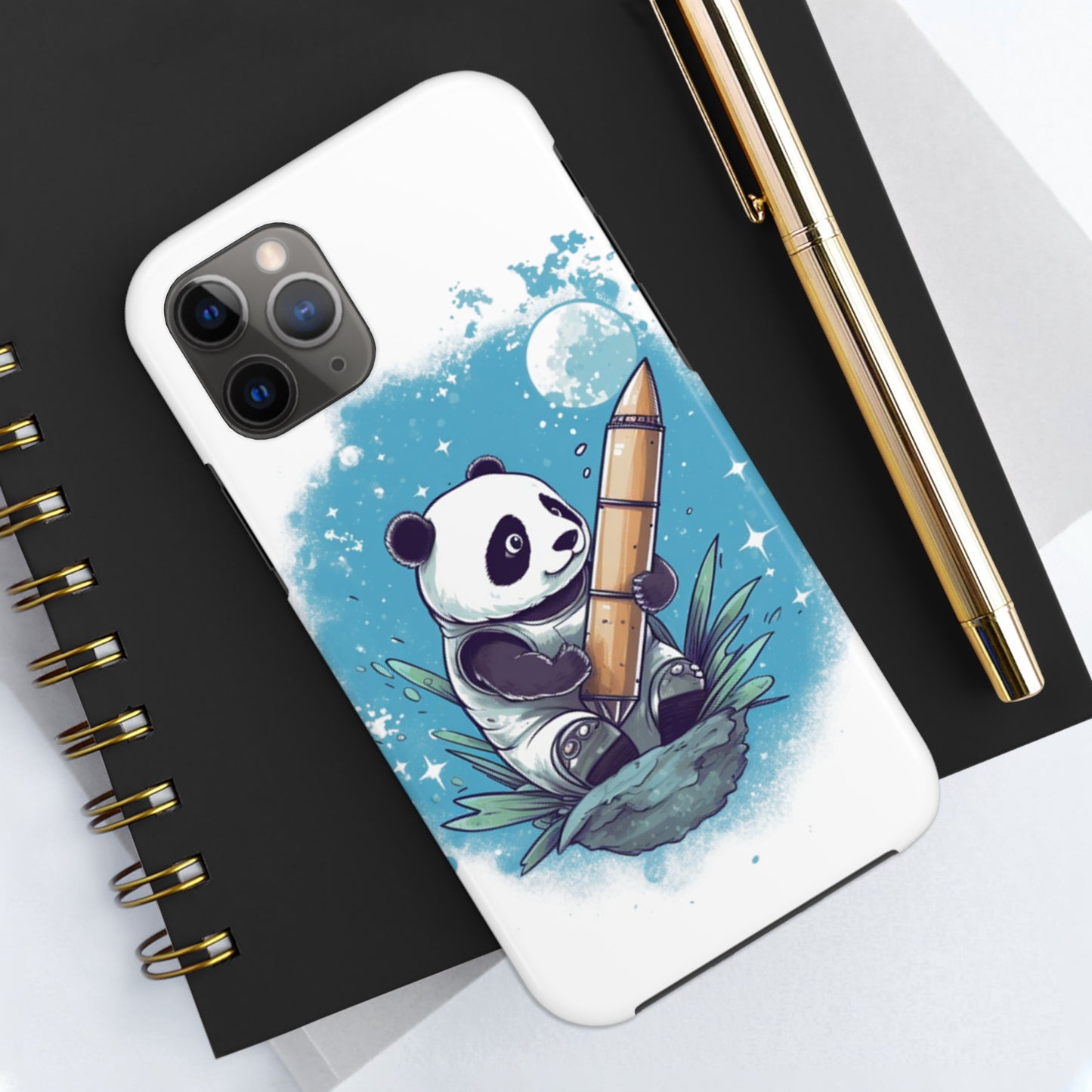 Panda in Space Phone Case