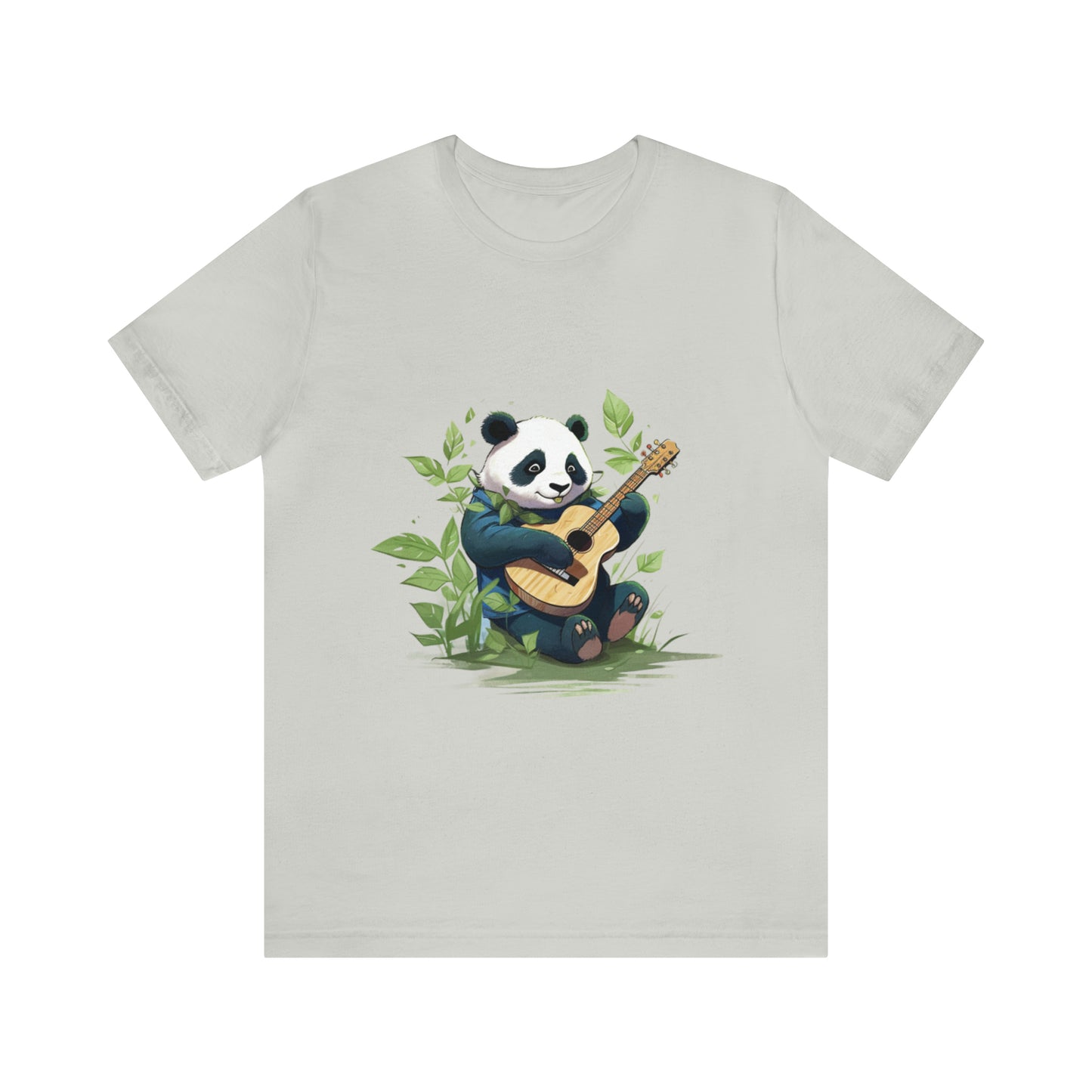 Panda Serenade: Unisex Jersey Short Sleeve Tee