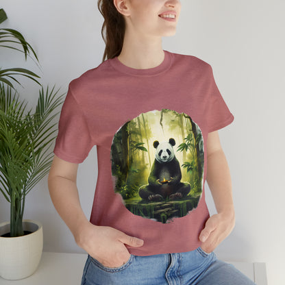 Panda Print Yoga Tee