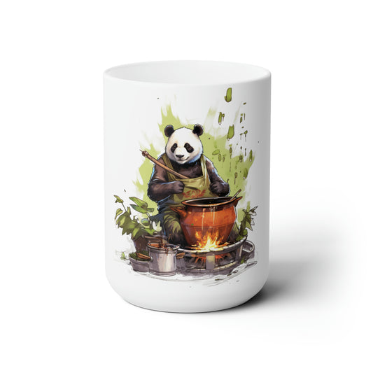 Panda Chef Ceramic Mug 15oz