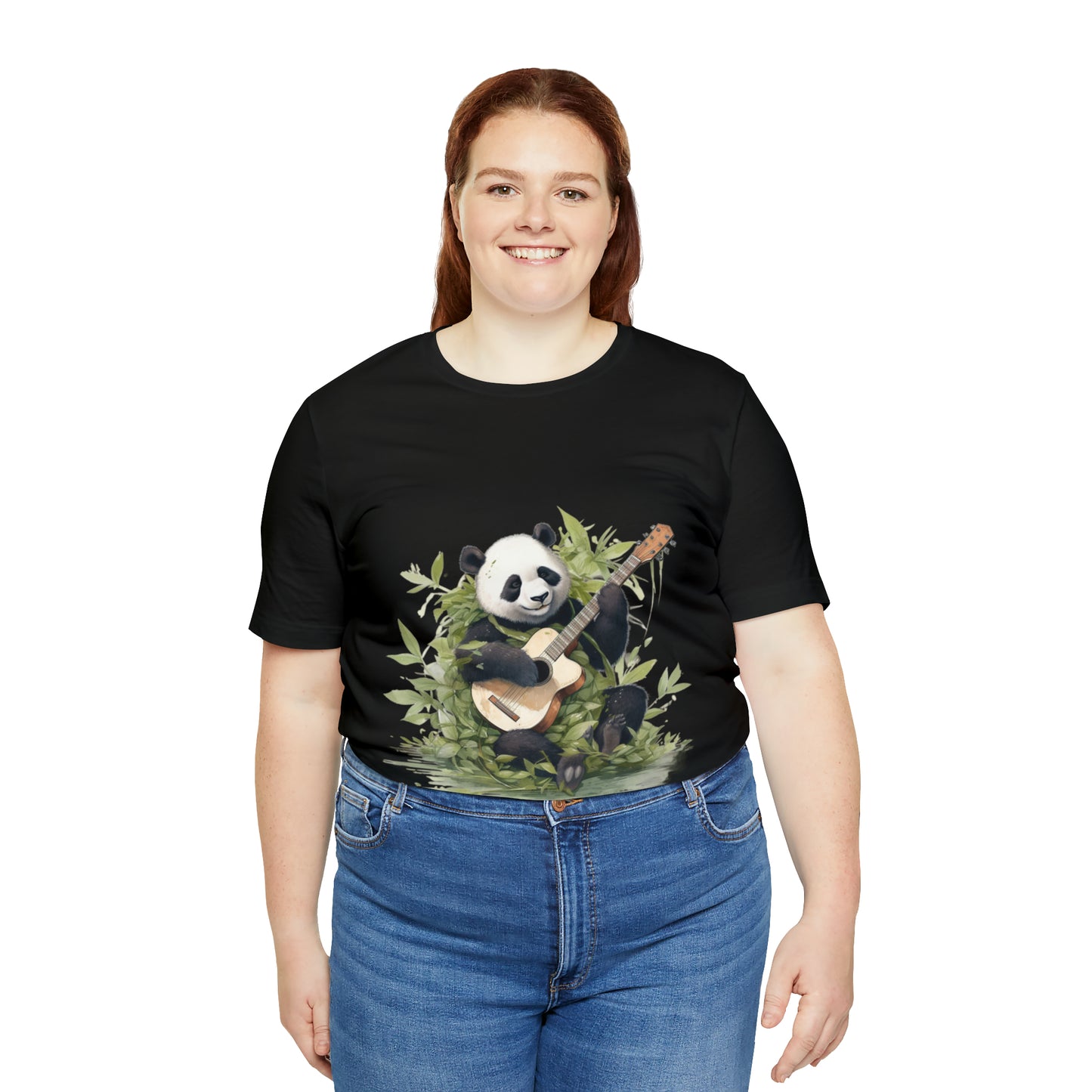 Panda Serenade: A Unisex Jersey Short Sleeve Tee