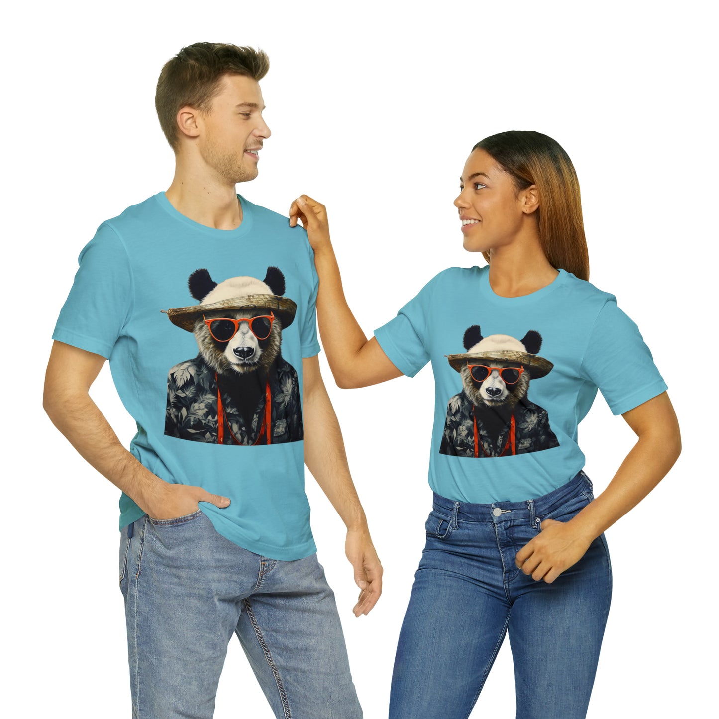 Panda Print Unisex Jersey Tee