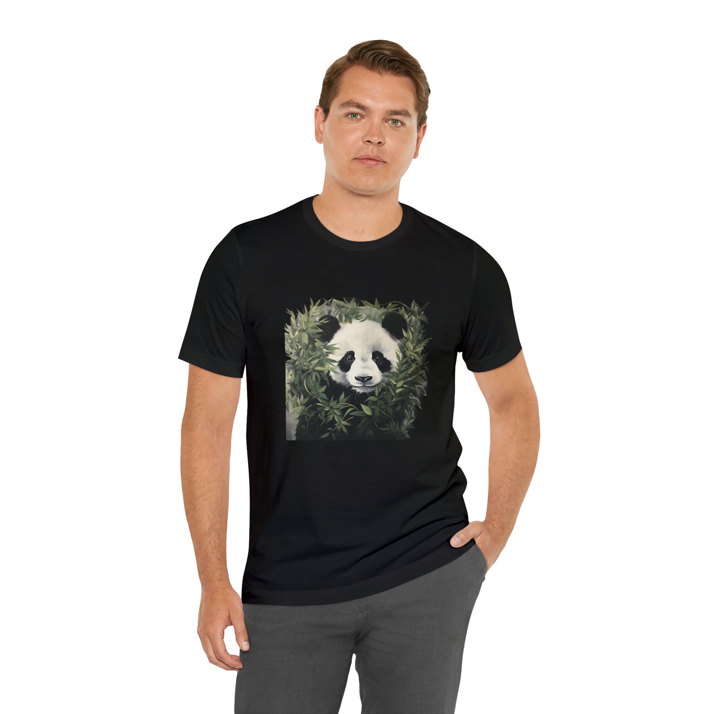 Panda Print Short Sleeve Tee