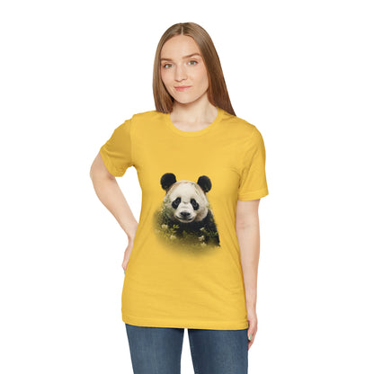 Panda Print Tee with Artistic Touch