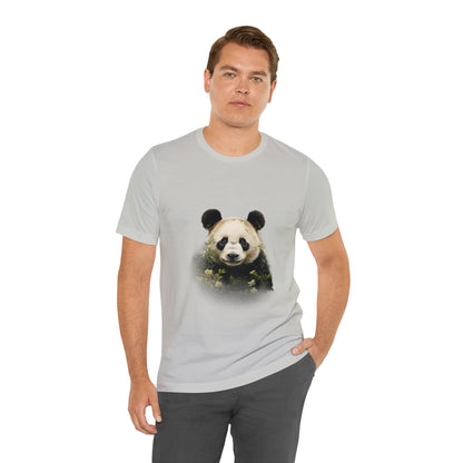 Panda Print Tee with Artistic Touch