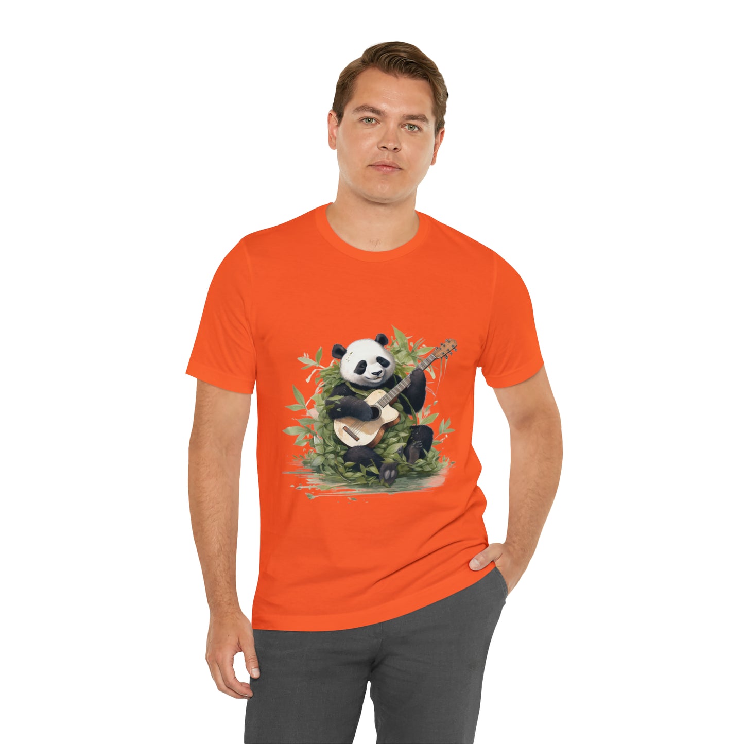 Panda Serenade: A Unisex Jersey Short Sleeve Tee