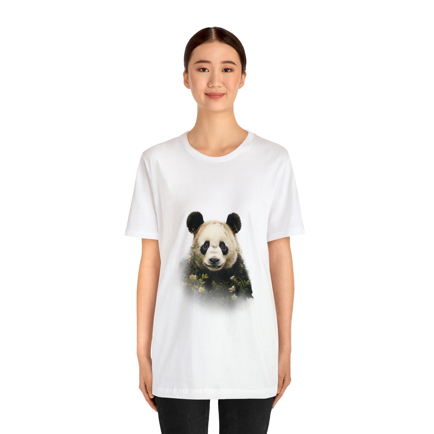 Panda Print Tee with Artistic Touch