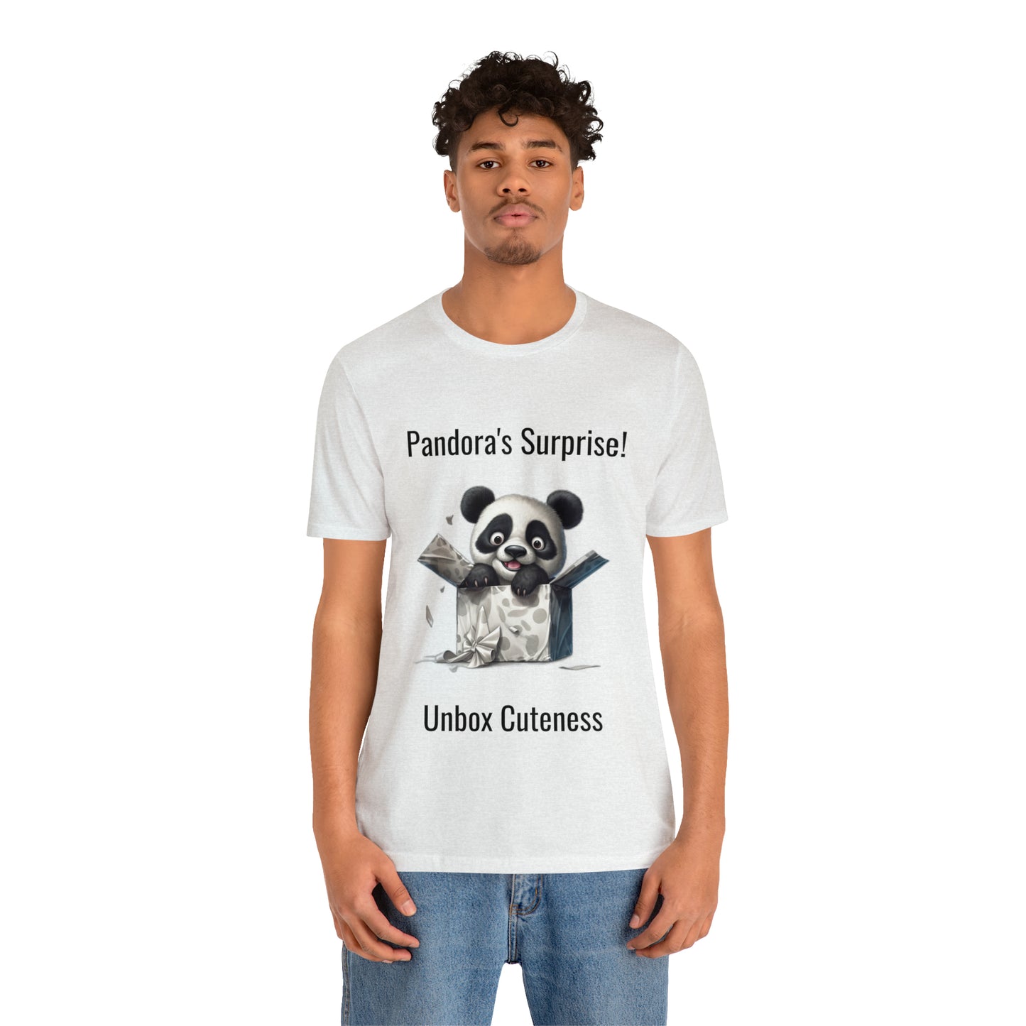 "Peek-a-Panda" Unisex Jersey Short Sleeve Tee