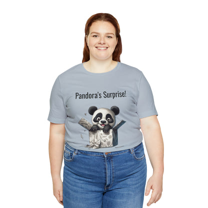 "Peek-a-Panda" Unisex Jersey Short Sleeve Tee