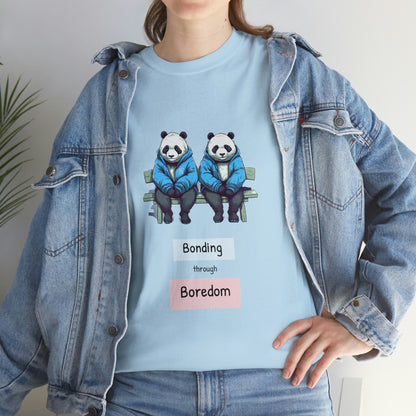 Bored Pandas Bench Unisex Heavy Cotton Tee