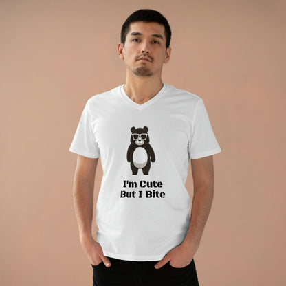Men's Don't Mess With Me Panda V-Neck Tee