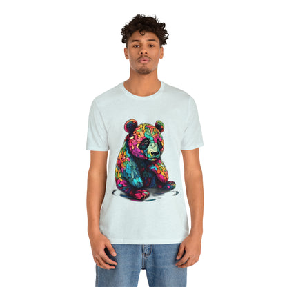 Geometric Colorful Panda Tee - Unisex Jersey Short Sleeve