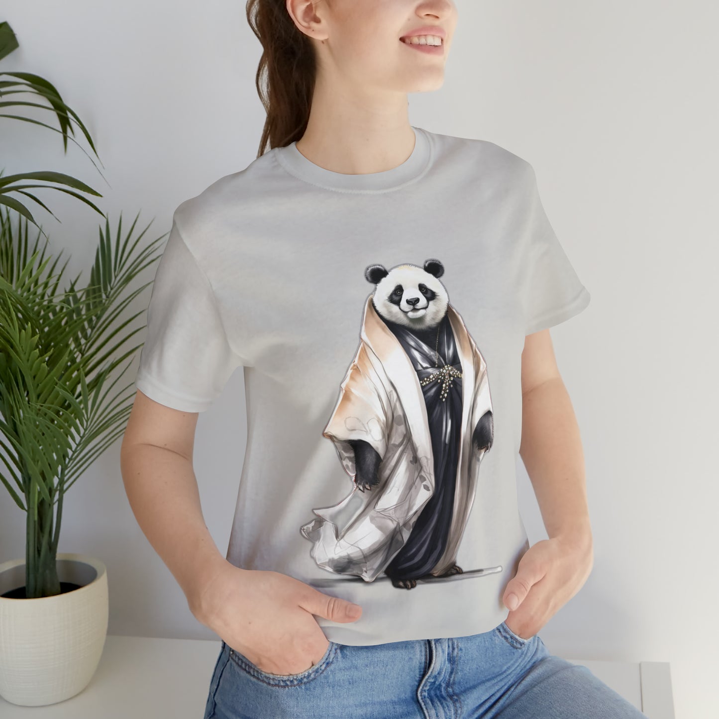 "Runway Panda" Unisex Jersey Short Sleeve Tee