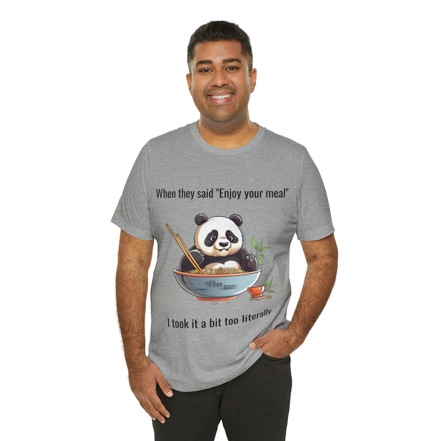 "Panda Feast" Unisex Jersey Short Sleeve Tee