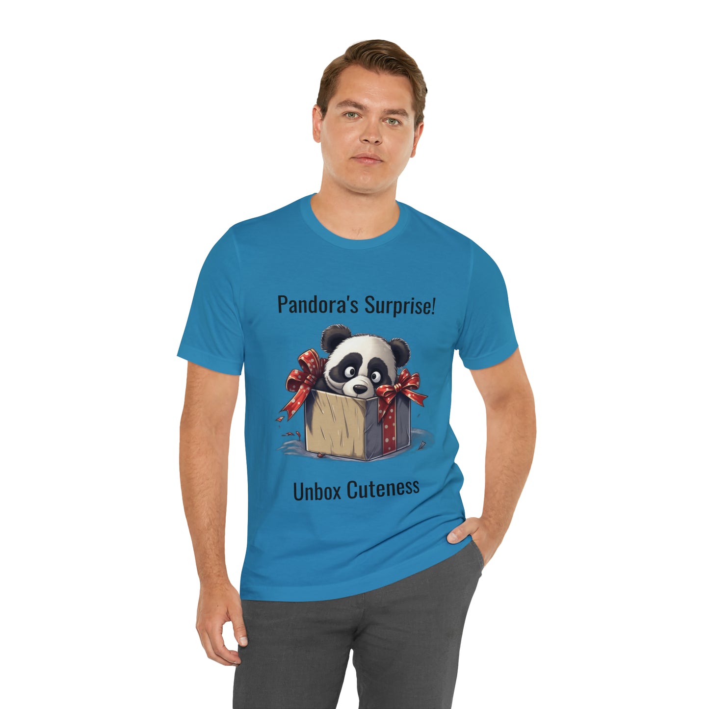 "Panda Surprise" Unisex Jersey Short Sleeve Tee