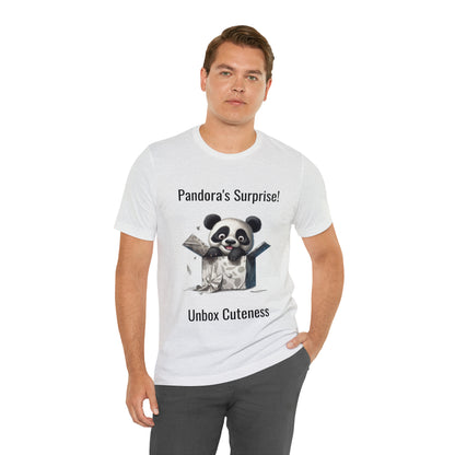"Peek-a-Panda" Unisex Jersey Short Sleeve Tee