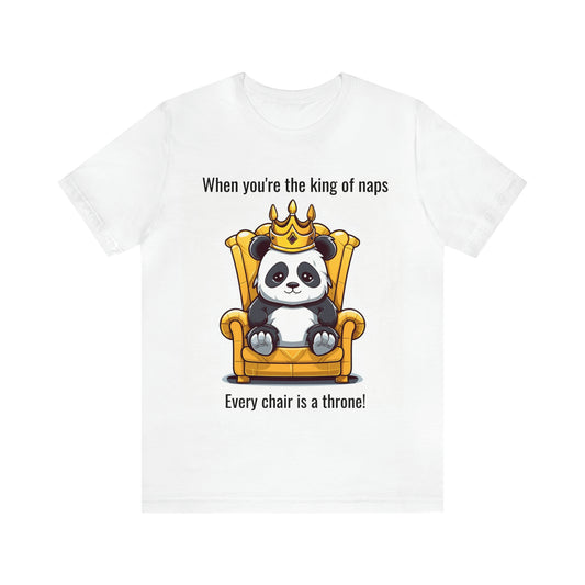 Royal Panda Throne Tee - Unisex Jersey Short Sleeve