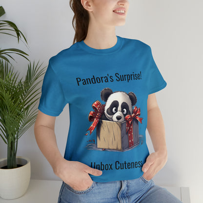 "Panda Surprise" Unisex Jersey Short Sleeve Tee