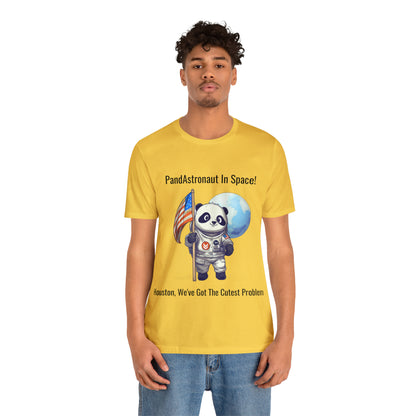 "Panda in Space" Unisex Jersey Short Sleeve Tee