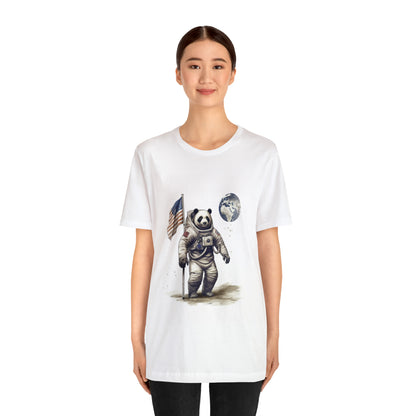 "Pandastronaut" Unisex Jersey Short Sleeve Tee