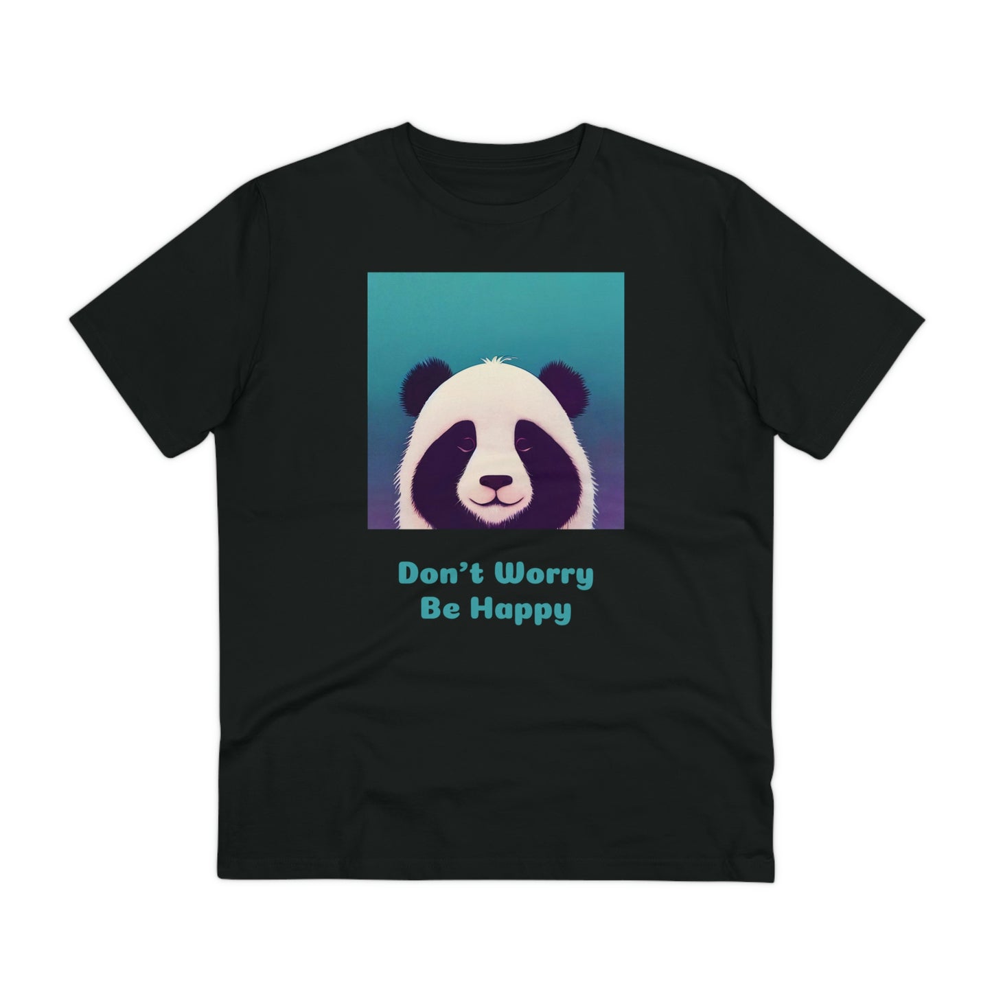 Unisex Organic Panda Pattern T-Shirt