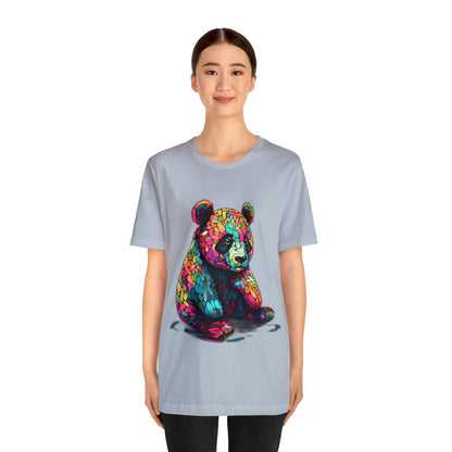 Geometric Colorful Panda Tee - Unisex Jersey Short Sleeve