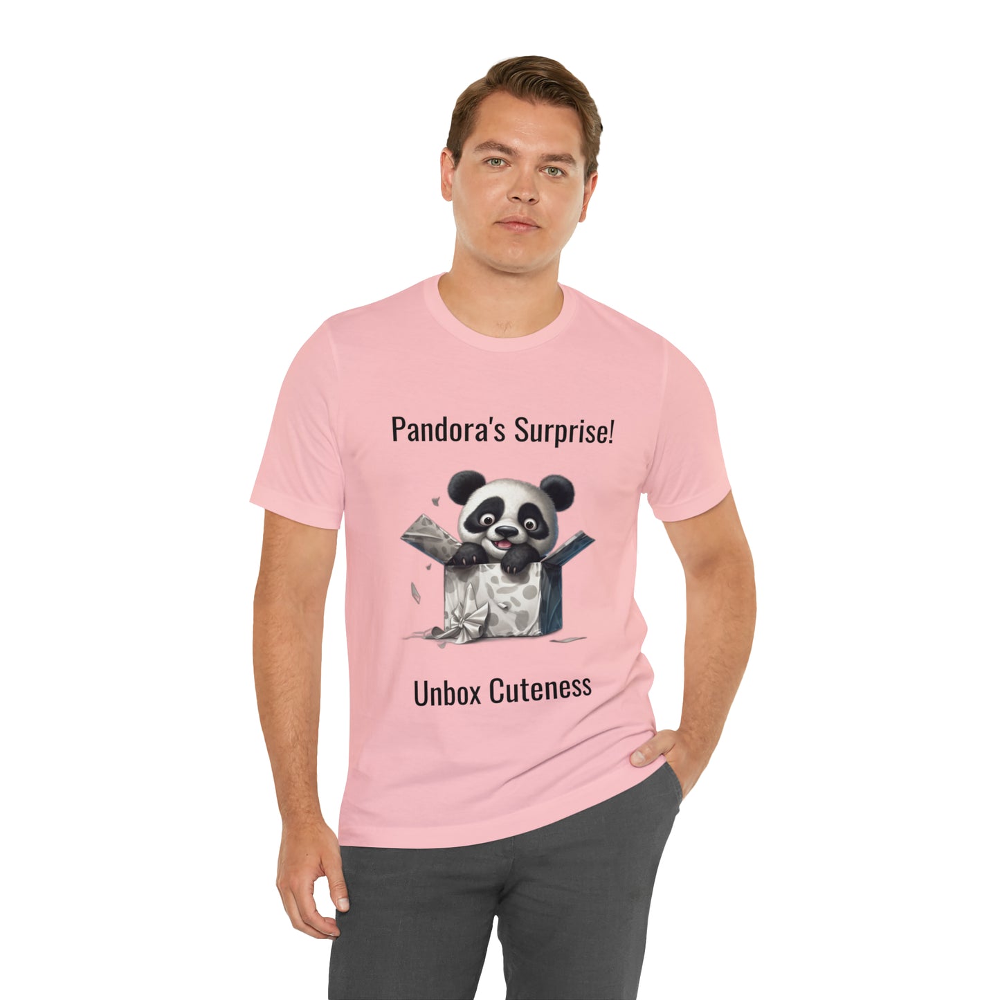 "Peek-a-Panda" Unisex Jersey Short Sleeve Tee