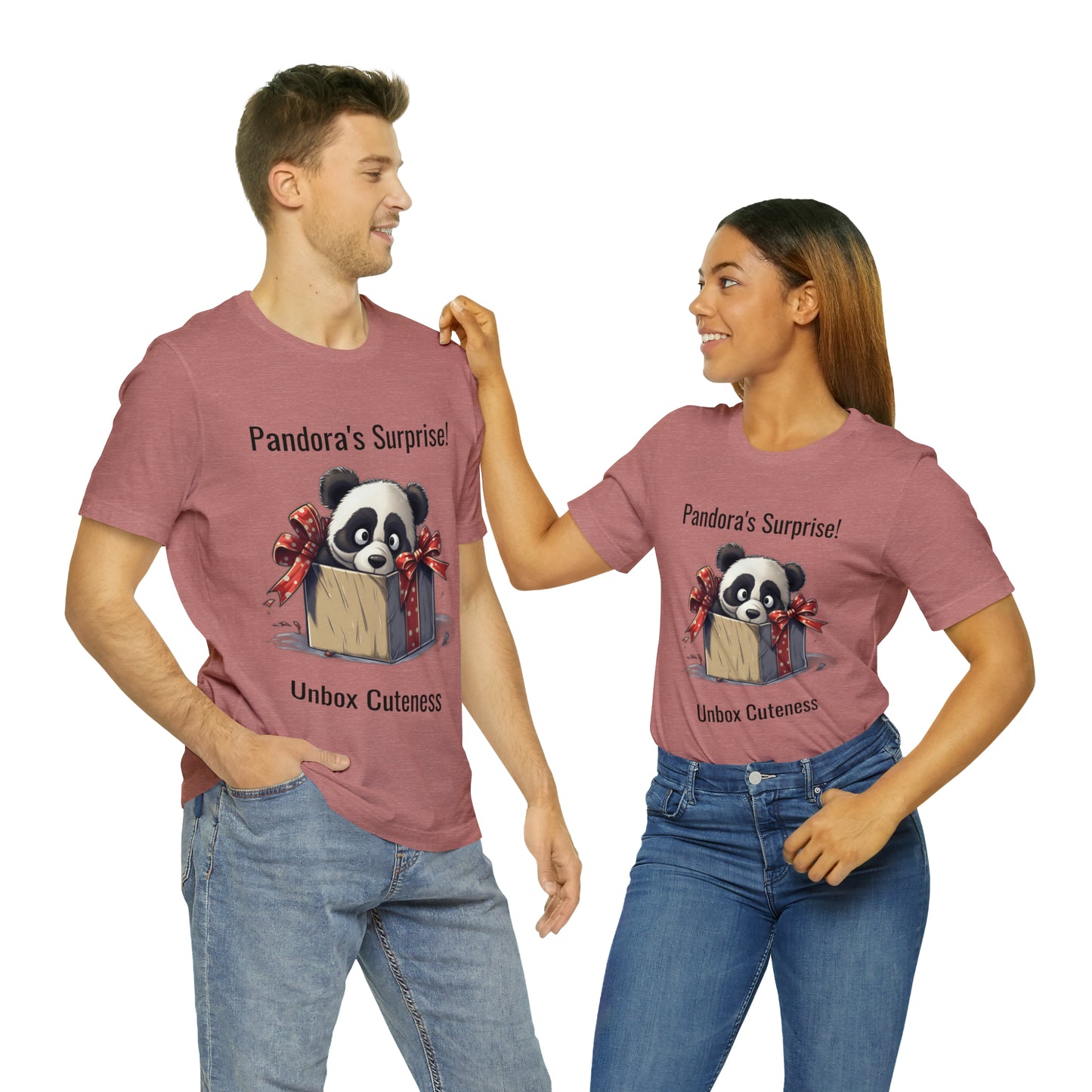 "Panda Surprise" Unisex Jersey Short Sleeve Tee