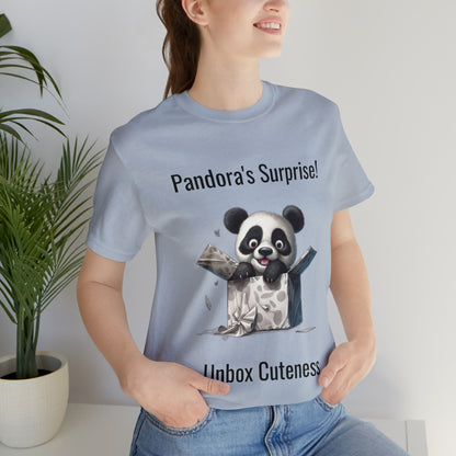 "Peek-a-Panda" Unisex Jersey Short Sleeve Tee