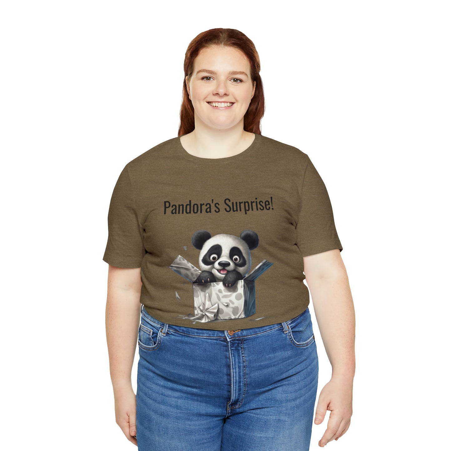 "Peek-a-Panda" Unisex Jersey Short Sleeve Tee
