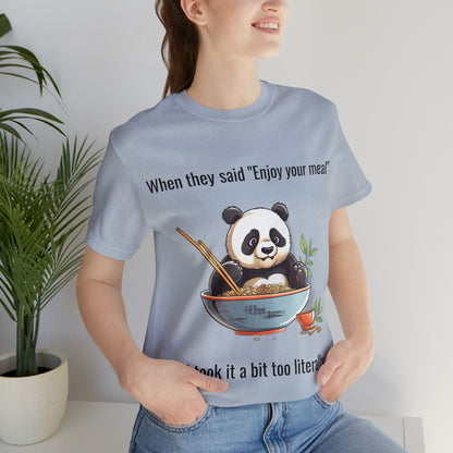 "Panda Feast" Unisex Jersey Short Sleeve Tee