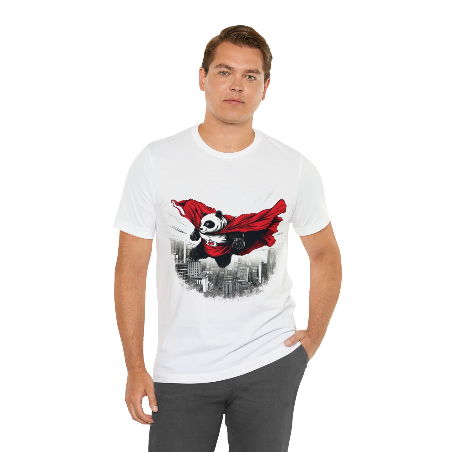 "Heroic Panda" Cityscape Tee