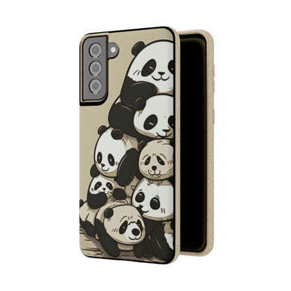 Pile of Pandas Biodegradable Phone Case