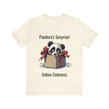 "Panda Surprise" Unisex Jersey Short Sleeve Tee