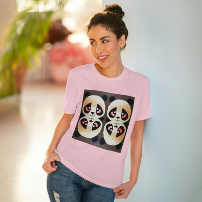 Panda Pattern Organic Unisex T-Shirt