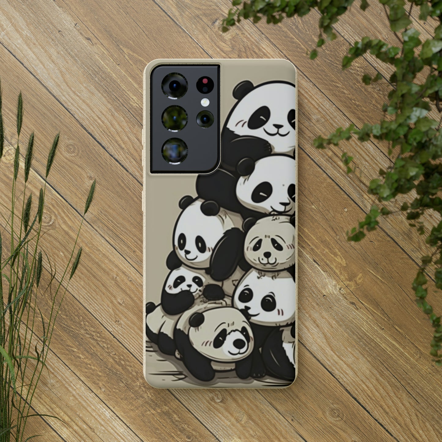 Pile of Pandas Biodegradable Phone Case