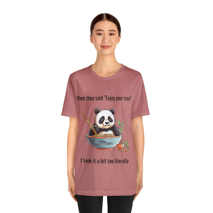 "Panda Feast" Unisex Jersey Short Sleeve Tee