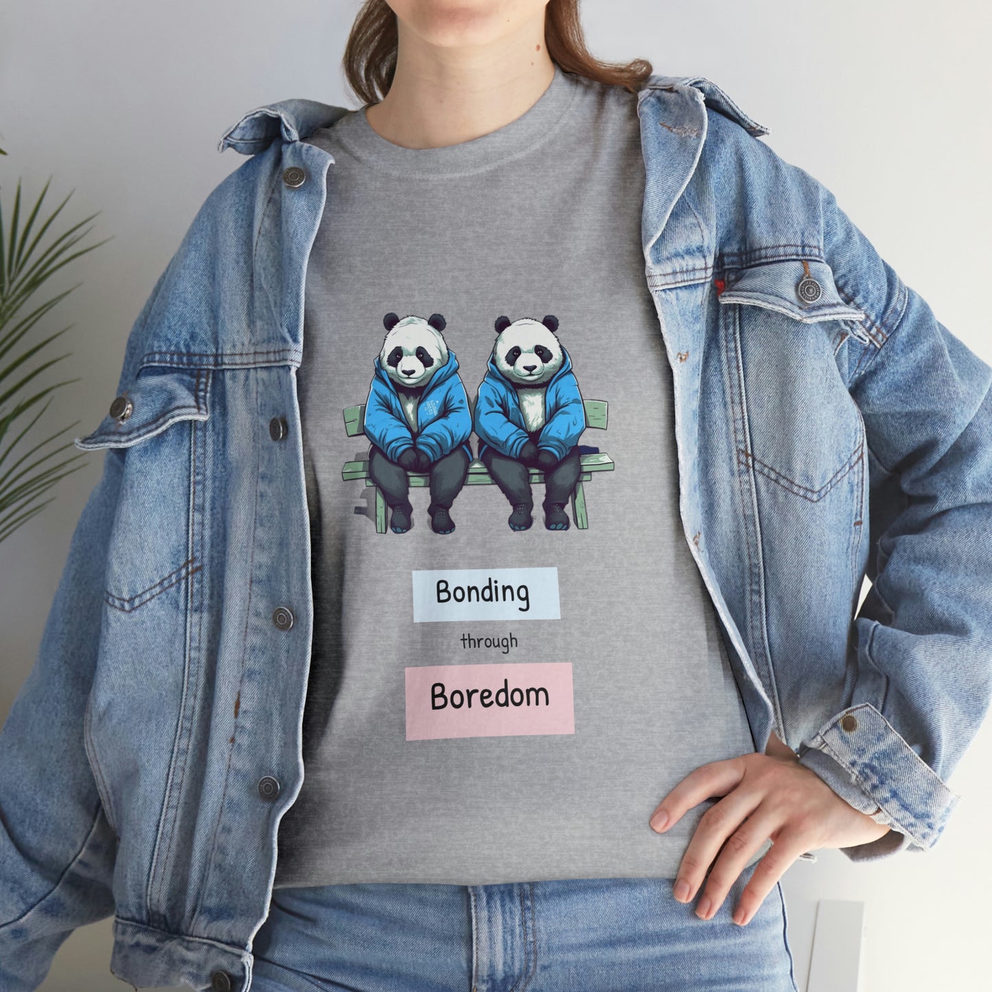 Bored Pandas Bench Unisex Heavy Cotton Tee