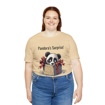 "Panda Surprise" Unisex Jersey Short Sleeve Tee