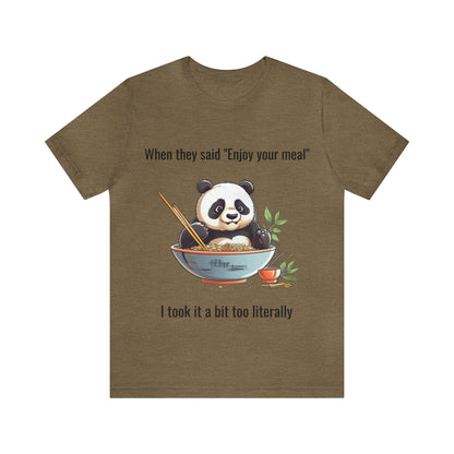 "Panda Feast" Unisex Jersey Short Sleeve Tee