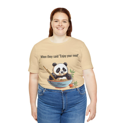 "Panda Feast" Unisex Jersey Short Sleeve Tee