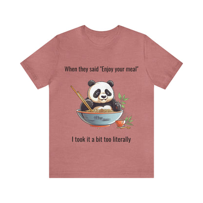 "Panda Feast" Unisex Jersey Short Sleeve Tee